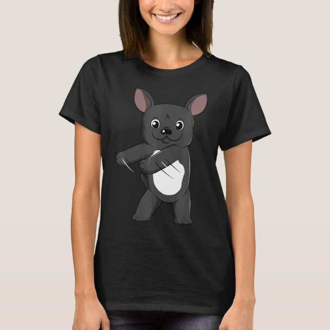 French Bulldog Floss Dance Flossing  Dog T-Shirt (Front)