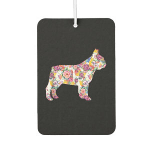 french bulldog flower pattern colourful dog gift air freshener
