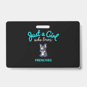 French Bulldog For Girls Kids French Bulldog Badge
