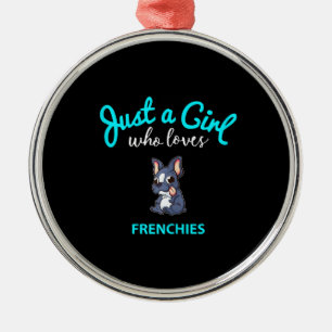 French Bulldog For Girls Kids French Bulldog Metal Ornament