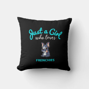 French Bulldog For Girls Kids French Bulldog Throw Pillow