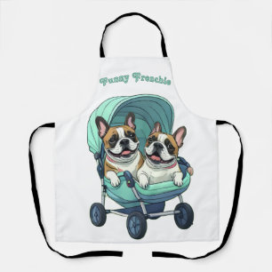 French Bulldog Französische Bulldogge Zwillinge Apron