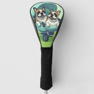 French Bulldog Französische Bulldogge Zwillinge Golf Head Cover