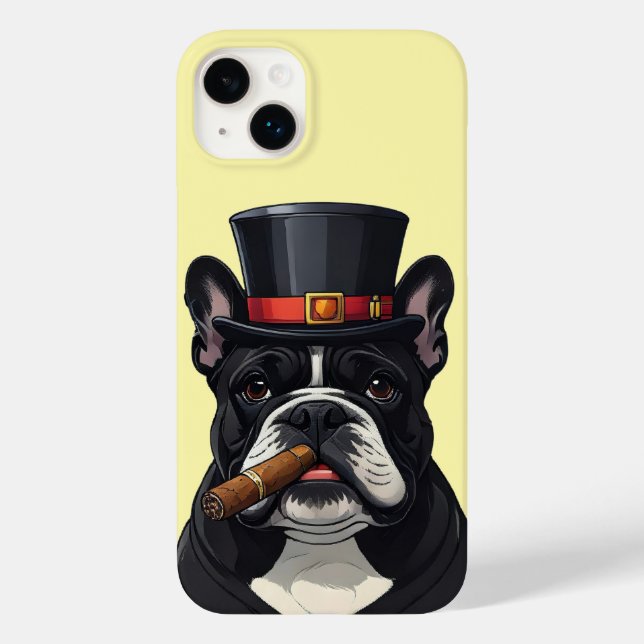 French Bulldog French Bulldog Cigar Case-Mate iPhone Case (Back)