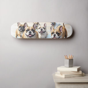 French Bulldog French Bulldog Pack Sea Skateboard