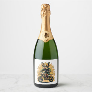 French Bulldog ,French Bulldog Tee ,Frenchie Mom , Sparkling Wine Label