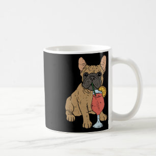 French Bulldog Frenchi Dog Drinking Juice Coffee Mug