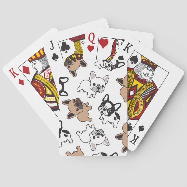 French Bulldog, Frenchie Accessories Playing Cards (Back)
