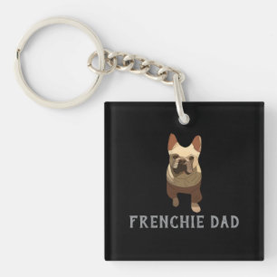 French Bulldog, Frenchie Dad Keychain