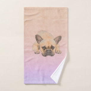 French Bulldog -Frenchie Dog Bath Towel Set