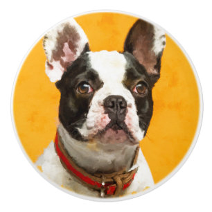 French Bulldog -Frenchie Dog Ceramic Knob