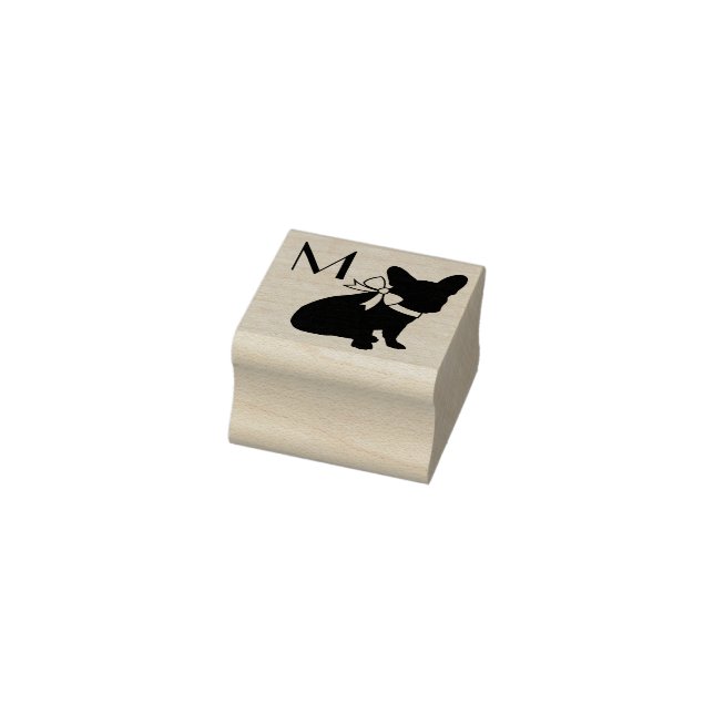 French Bulldog Frenchie Dog Puppy Frenchy Rubber Stamp (Stamp)