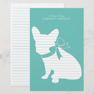 French Bulldog Frenchie Dog Puppy Frenchy Stationery