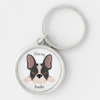 French bulldog. Frenchie Keychain