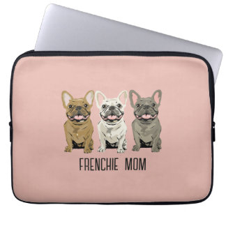 French Bulldog, Frenchie Mom Laptop Sleeve