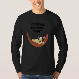 French Bulldog Frenchie Sleep In Hammock T-Shirt