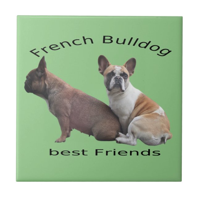 French Bulldog Friends French Bulldog Tile (Front)