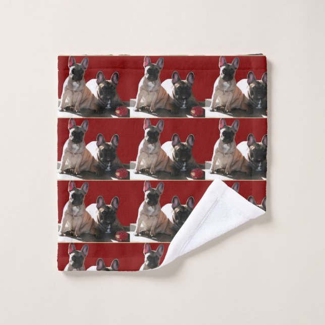 French Bulldog Friends Wash Cloth (Wash Cloth)