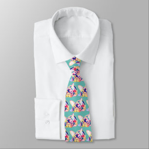 French Bulldog full of colour Tie