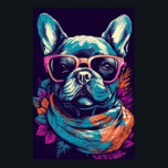 French Bulldog Funny Modern Pop Art  Poster<br><div class="desc">Introducing the Modern Funny French Bulldog Poster - the perfect addition to any dog lover's home or office! This poster is a delightful blend of contemporary design and humour that is sure to brighten up any space. The poster features a modern and minimalist depiction of a French Bulldog, with a...</div>