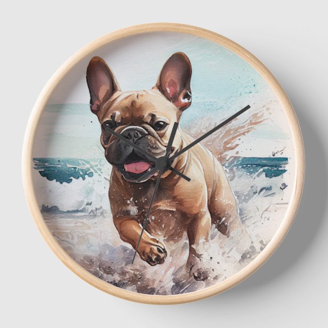 French Bulldog Gift Clock (Front)