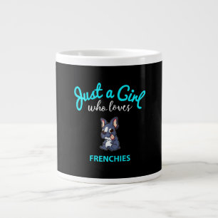 French Bulldog Girls Kids French Bulldog Gift Large Coffee Mug