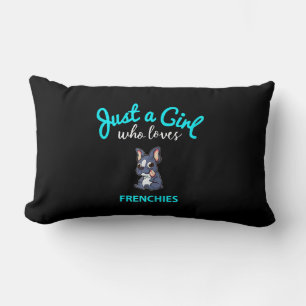 French Bulldog Girls Kids French Bulldog Gift Lumbar Pillow