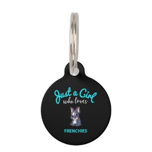French Bulldog Girls Kids French Bulldog Gift Pet Tag