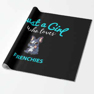French Bulldog Girls Kids French Bulldog Gift Wrapping Paper