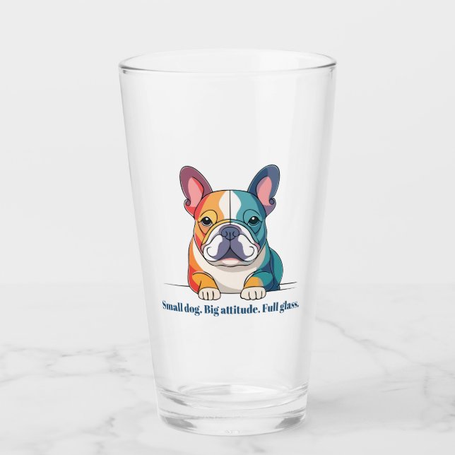 French Bulldog  Glass (Front)