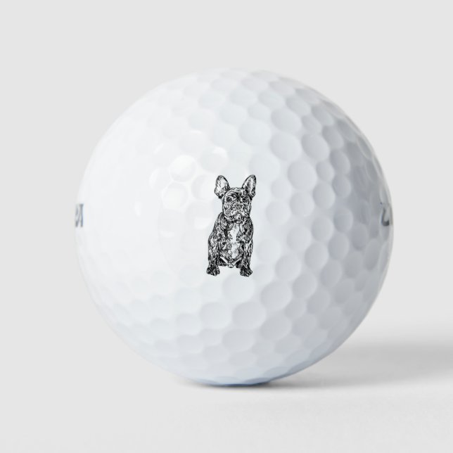 French Bulldog Golf Balls (Front)