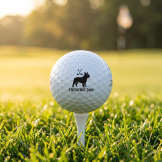 French Bulldog Golf Dad Titleist Pro V1 Golf Ball