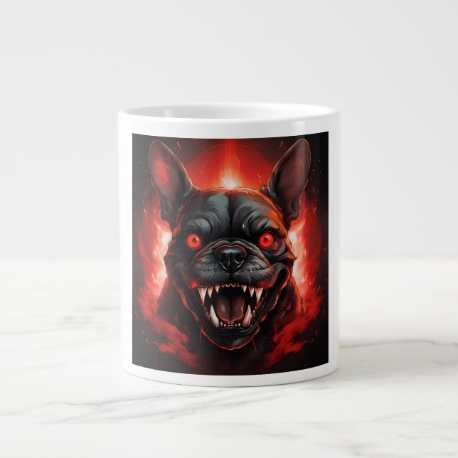 French Bulldog Gone Wrong Large Coffee Mug (Front)