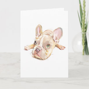 French Bulldog Greeting Card, Dog Mom Gift, Card