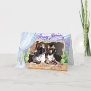 French Bulldog greeting card Happy Birthday