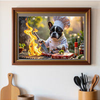 French Bulldog Grill Chef Fiery