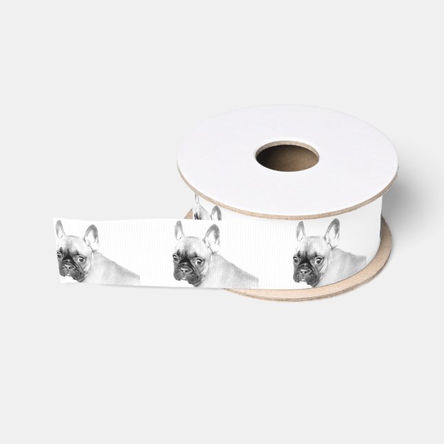 French Bulldog Grosgrain Ribbon (Spool)