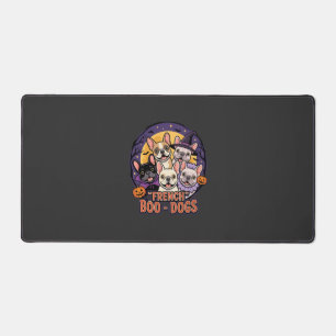 French Bulldog Halloween Boo Dogs Vector Desk Mat