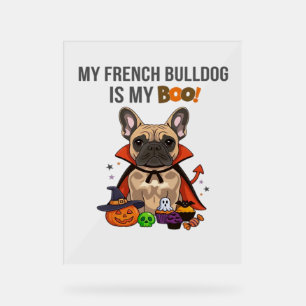 French Bulldog Halloween Costume  My French Bulldo Acrylic Sign