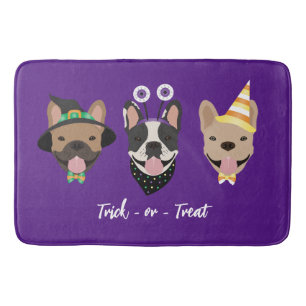 French Bulldog Halloween Costumes Bath Mat
