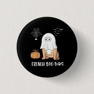 French Bulldog Halloween Cute Boo-Dog 2020 Tees 1 Inch Round Button