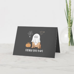 French Bulldog Halloween Cute Boo-Dog 2020 Tees Holiday Card