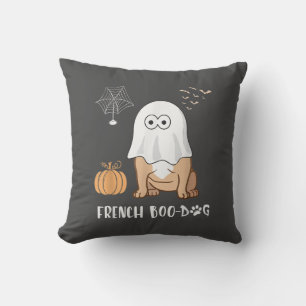 French Bulldog Halloween Cute Boo-Dog 2020 Tees Throw Pillow