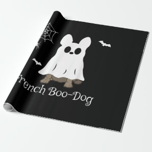 French Bulldog Halloween French Boo-Dog Dog Gift Wrapping Paper