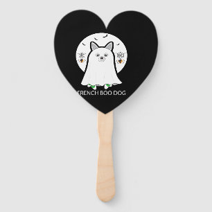 French Bulldog Halloween French Boo Dog Gift Hand Fan
