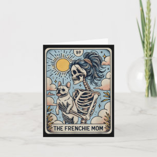 French Bulldog Halloween French Bulldog Skeleton Card