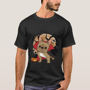 French Bulldog   Halloween Pumpkin Frenchie Witch T-Shirt