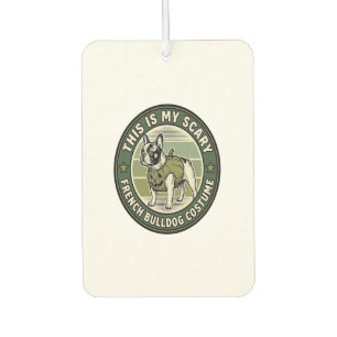 French Bulldog Halloween Scary Costume Air Freshener
