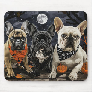 French Bulldog Halloween Spooky Mouse Pad