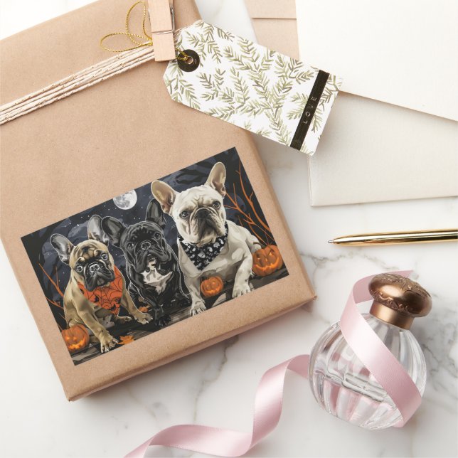 French Bulldog Halloween Spooky Sticker (Gifting)